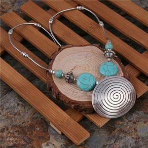 Bohemian Big Statement Natural Stone Beads Geometr